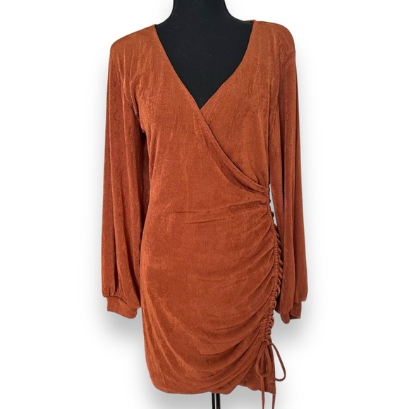 L*Space Melissa Dress Coffee Size Large NWT - Picture 2 of 11